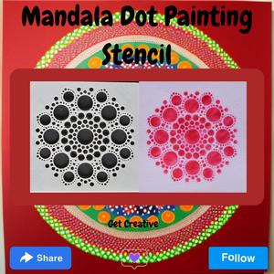 Mandala Dot Painting Stencil