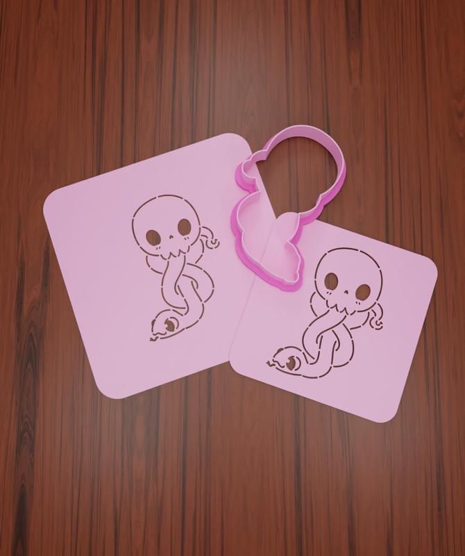 Stencil + Cutter Harry Potter #12 "Dark Mark".