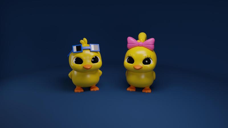 Couple of ducks fanmade-Quack and Lola