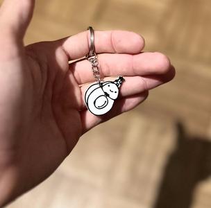 Baby avocado keychain