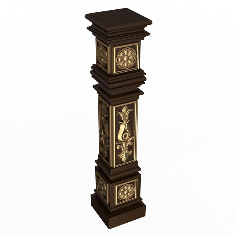 Stair Baluster 06 Red