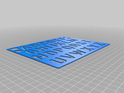 alphabet stencil