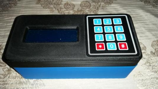 Arduino Prototype case with LCD display and 3x4 keypad