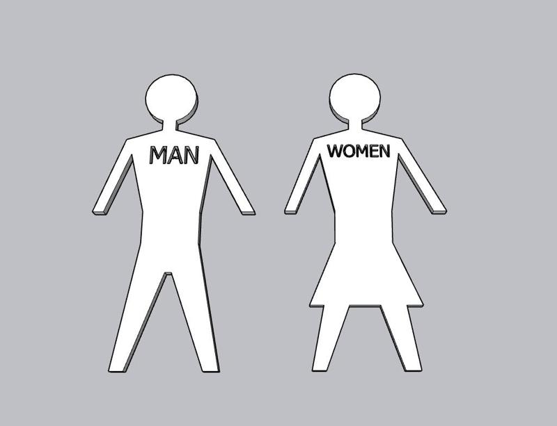 Woman Man toilet icon Kadın Erkek tuvalet simge