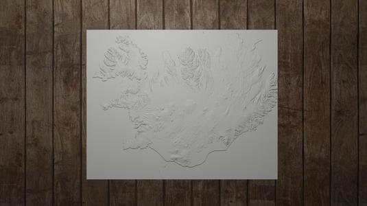 Topography Iceland