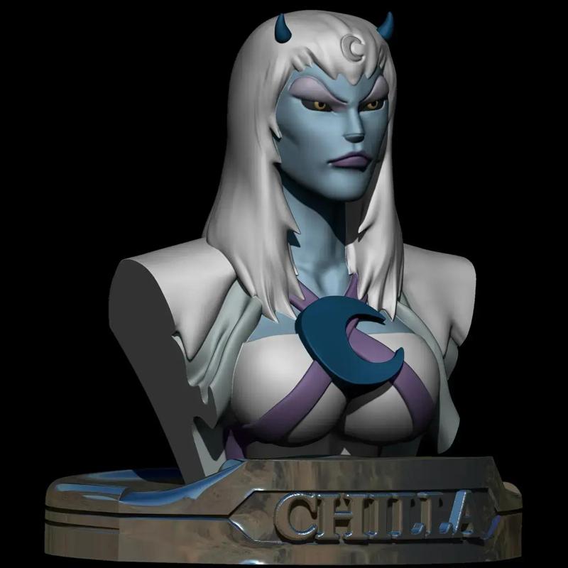 Chilla Lunatacs Thundercats Villains collection busts fanarts by CG Pyro STL 3d priting collectibles