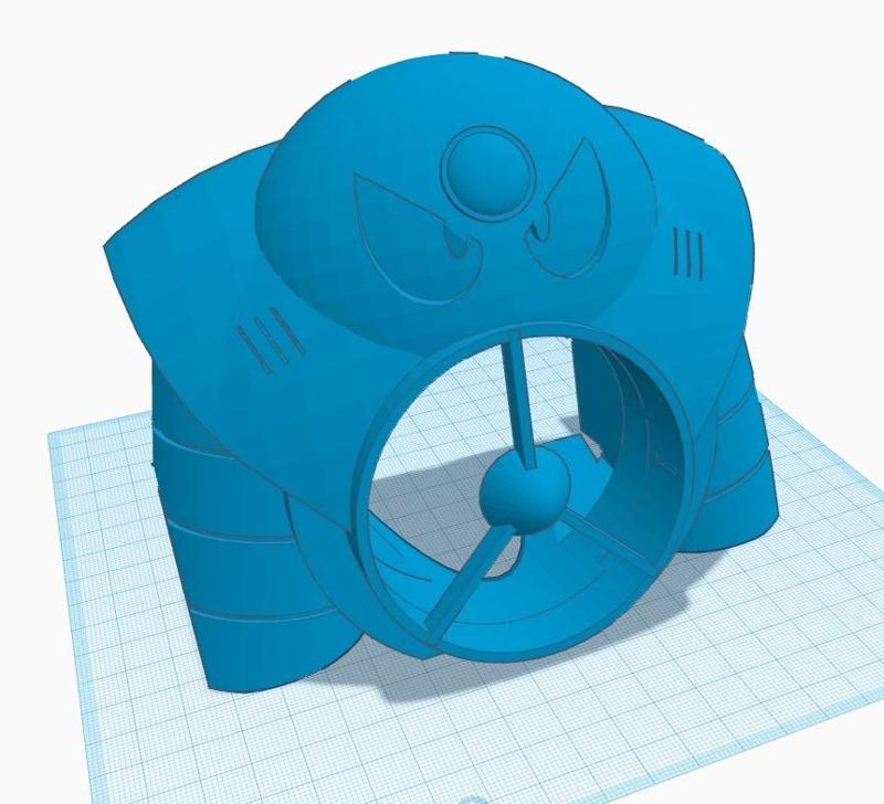 Air Man Bust Desk Fan