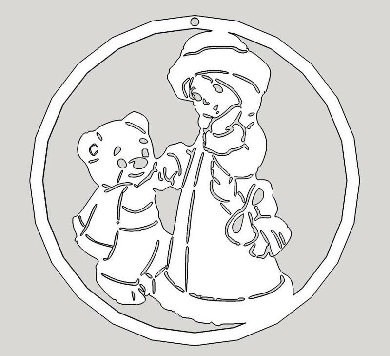 girl with bear