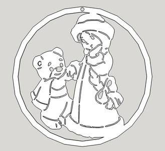 girl with bear