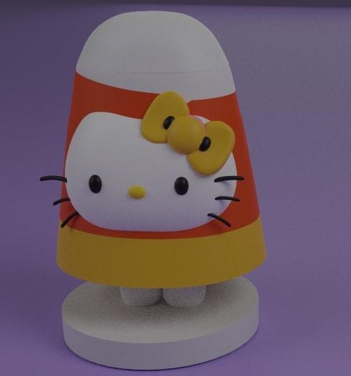 Hello kitty  Statue - Halloween Edition - Candy corn