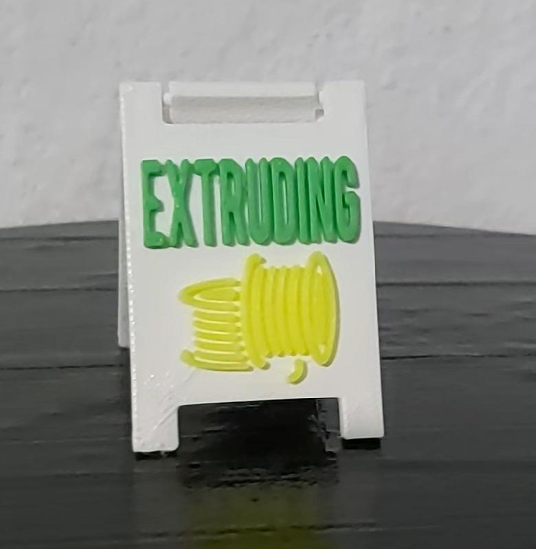 extruding sign 3color