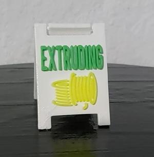 extruding sign 3color