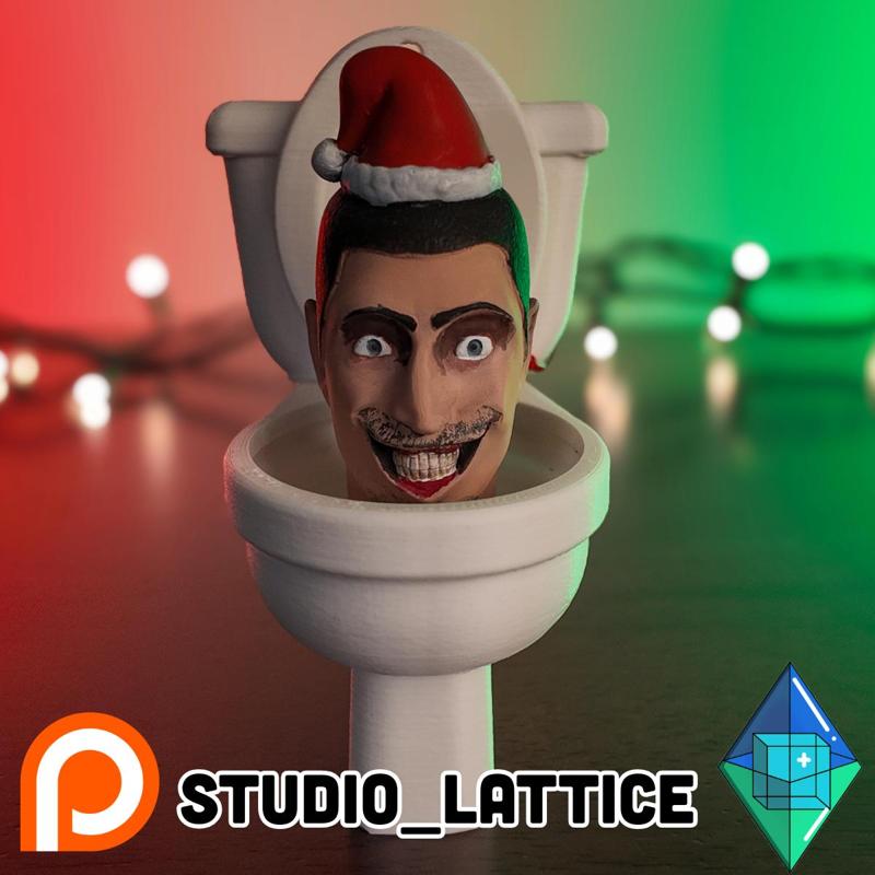 Skibidi Toilet Christmas Ornament