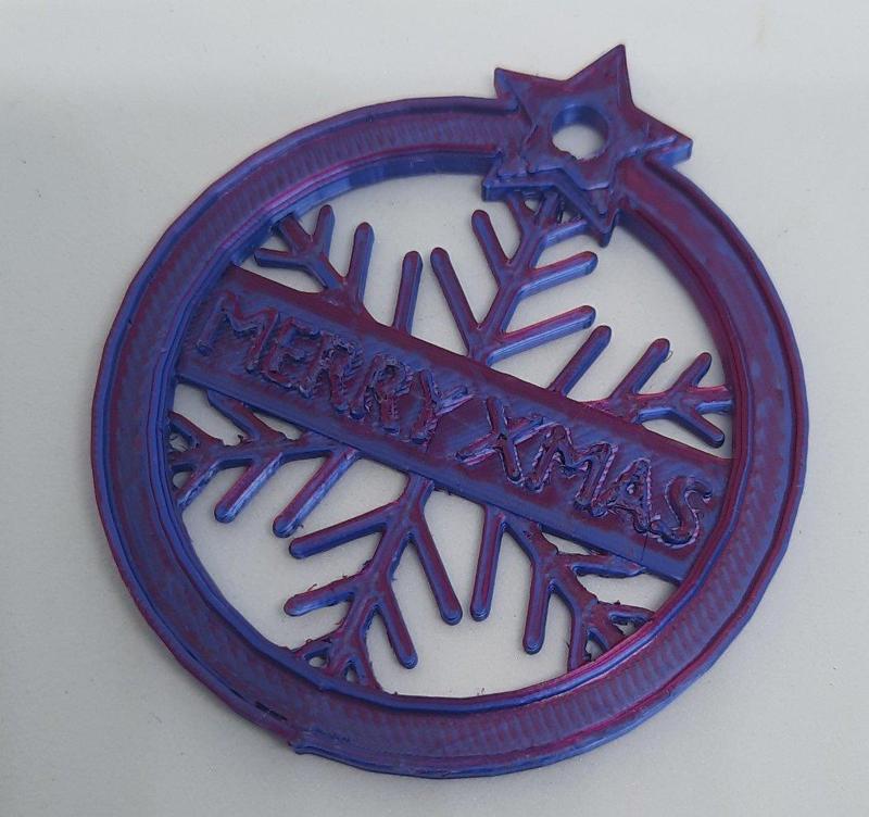 Merry Xmas - hanging ornament