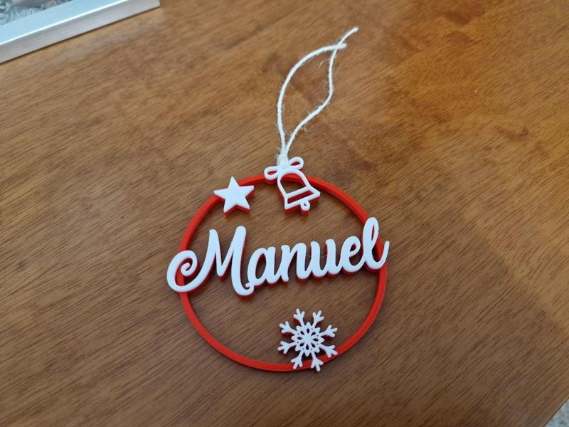 Manuel Christmas ornament