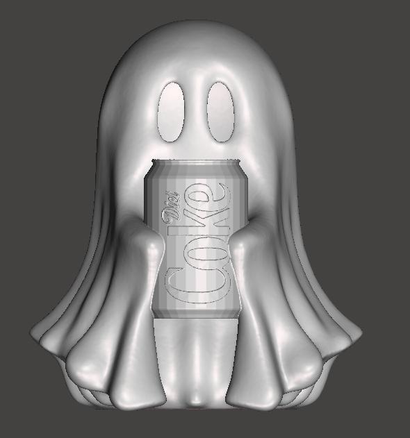 Ghost with Diet Coca-Cola