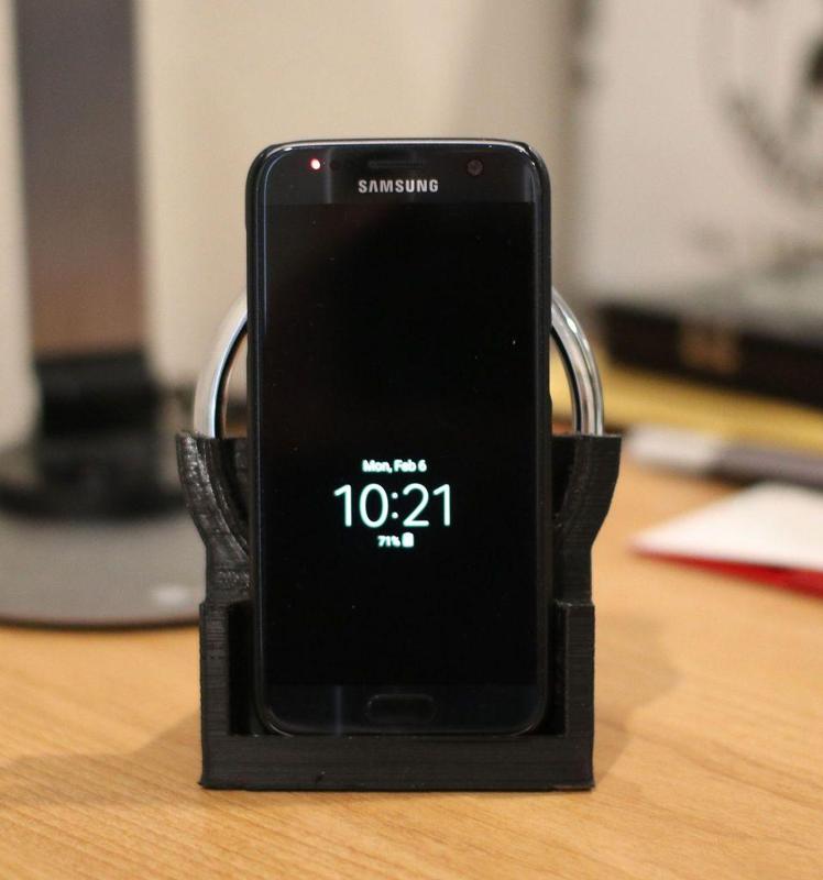 Qi Fast Wireless charging Dual Phone Stand for Galaxy S7 and Note 4