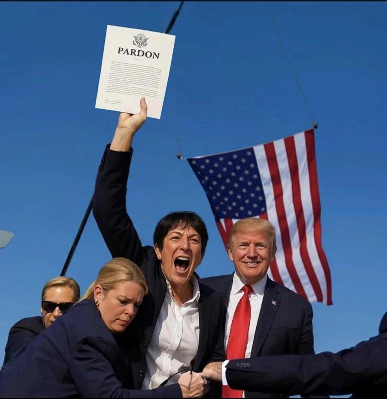 Trump Pardons  Ghislaine Maxwell Litho 📜🖼️