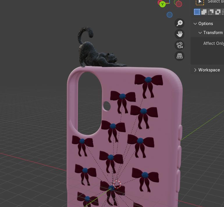 iphone 16 cat and bow phone cover