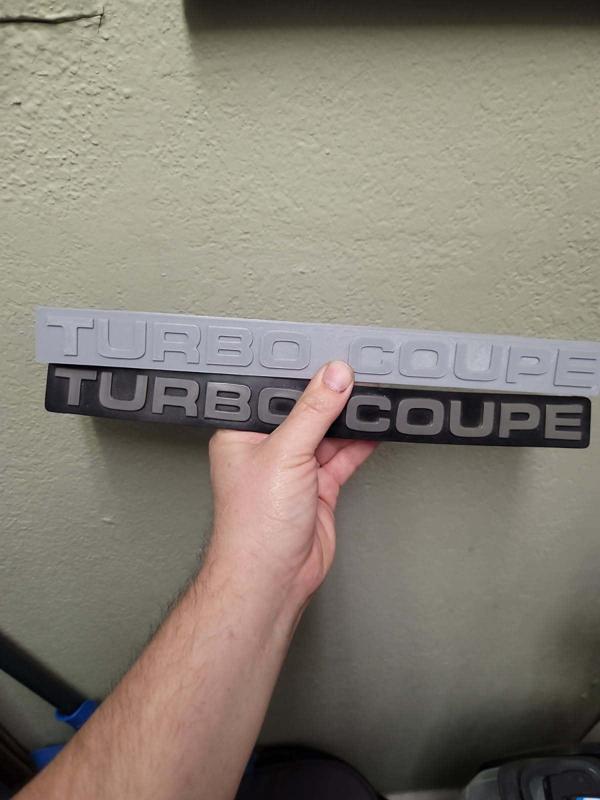 Ford Thunderbird Turbo Coupe Badge