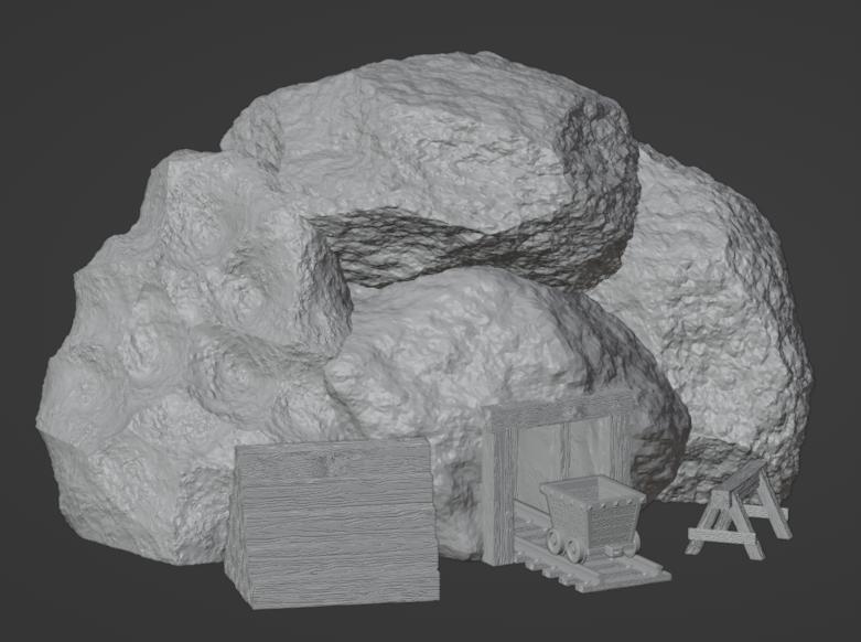 Mine Entrance Set ( 28mm Scale )