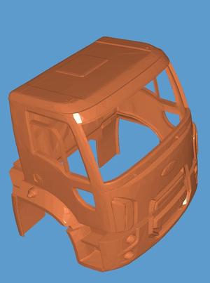 Ford cargo truck cab 1722 daytime .single cab 1:43