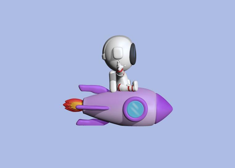 Cute Rocket Astronaut