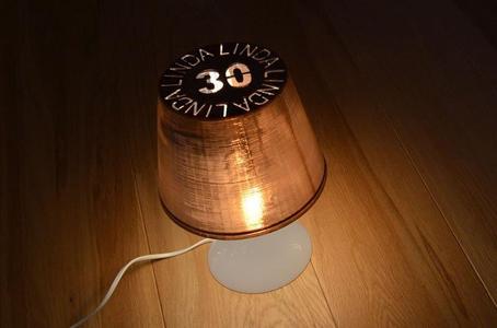 Texted lampshade for Ikea LAMPAN