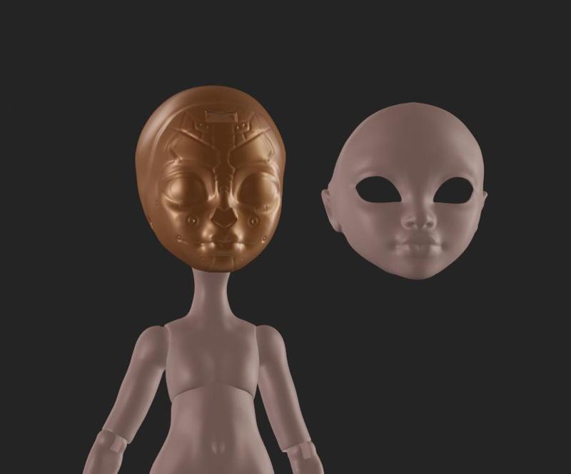 Megan Doll Head Monster High