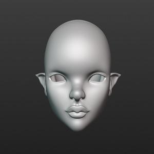 BJD Head - doll Xi