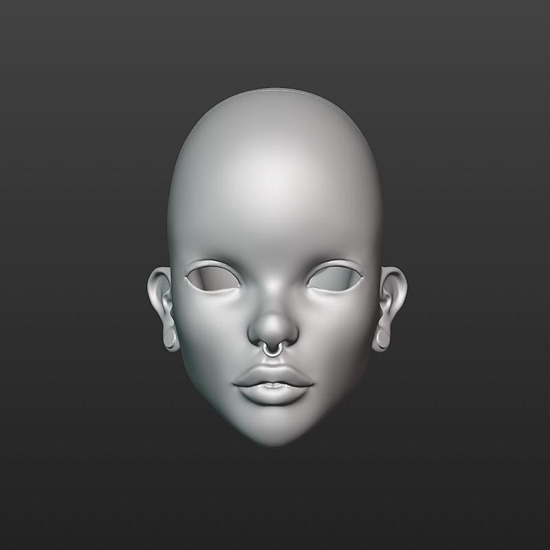 BJD Head - doll Yuria