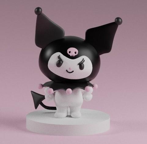 Kuromi Statue standing - Hello Kitty
