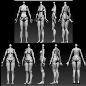 Dxgirly Designs Curvy and Slim BJD bodies ONLY