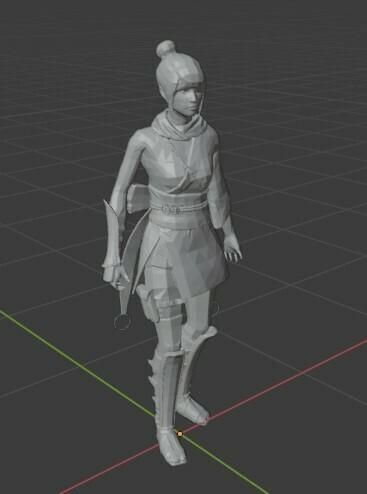 Swordswoman 3D