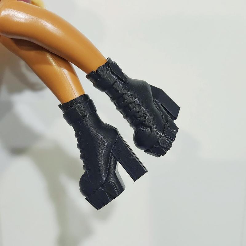 G3 Monster High & Rainbow High Coffin Stompers, Wednesday-Inspired Boots