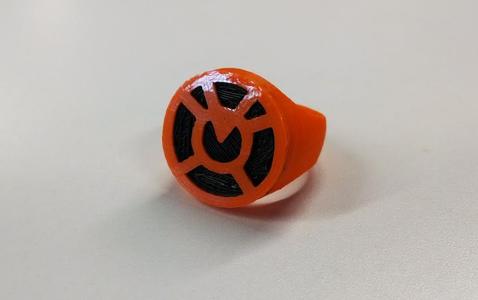 Orange Lantern Ring for Dual Extrusion
