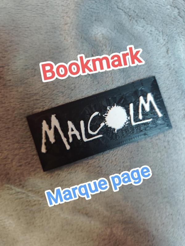 Bookmark Malcolm - bookmark - 100 x 21 mm - free - gratuit #CULTSXBOOK