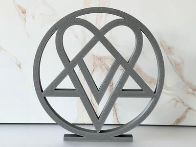 Ville Vallo VV HIM Heartagram logo decoration