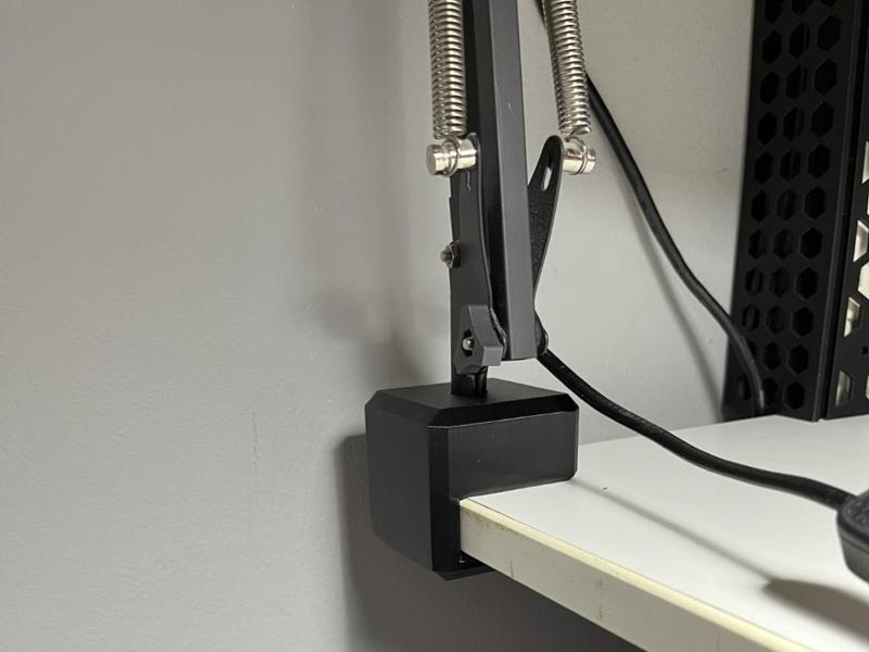 Ikea tertial lamp desk corner holder