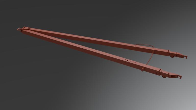 US Navy Tow Bar - 1/48 Scale (Diorama Equipment)