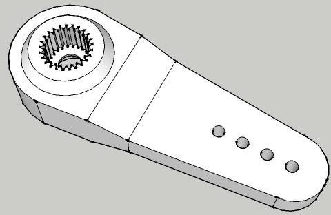 Palonnier servomoteur 25 dents 