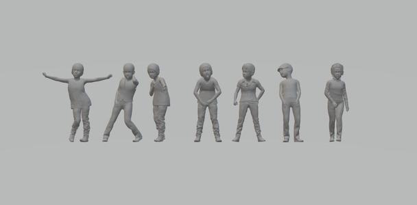 kid diorama figures pack