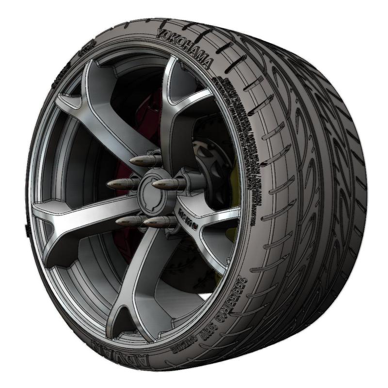 Nissan 370z oem wheels 1/24