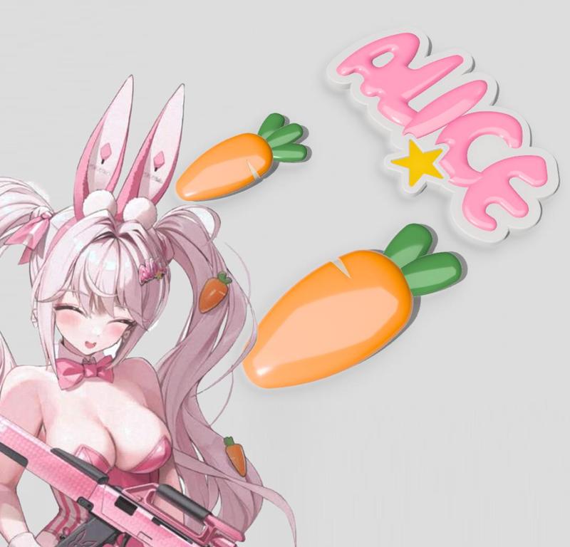 Nikke: Alice Wonderland Bunny Hair pin set