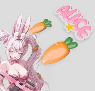 Nikke: Alice Wonderland Bunny Hair pin set