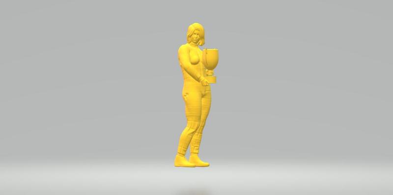woman racer driver trophy