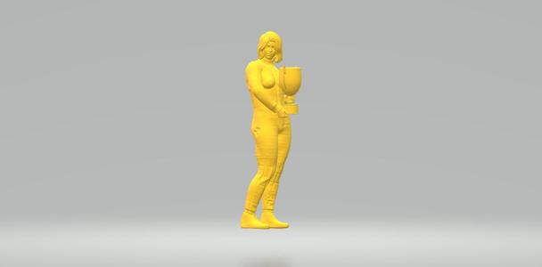 woman racer driver trophy