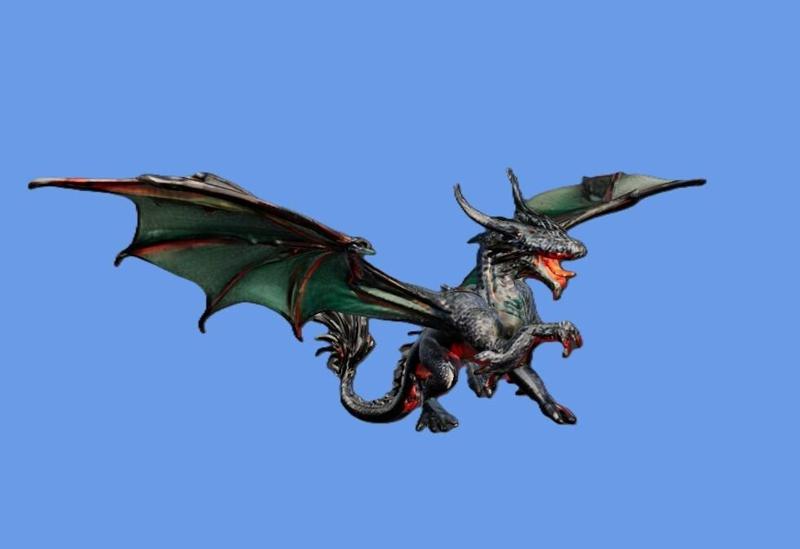 Majestic Black Dragon