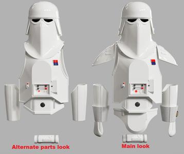 Snowtrooper Commander armor kit for sixth scale custom figures