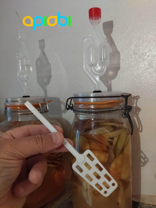 Fermentation stirrer 190mm for jars – 3d printable tool for kombucha, vinegar, starters (petg recommended)